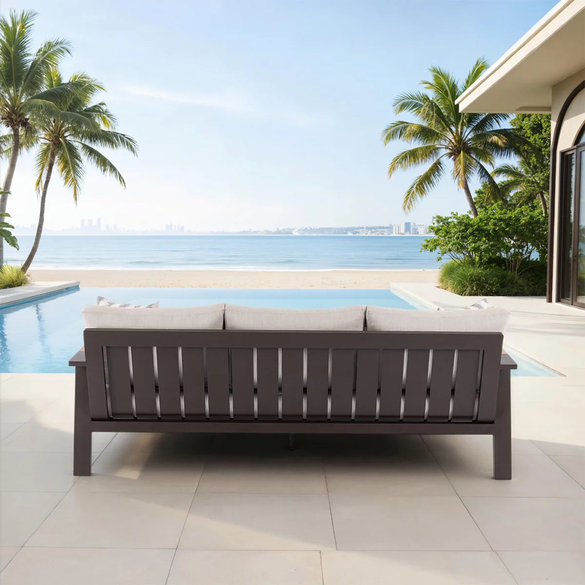 MoDe Trenton 4 Piece Deep Seating Patio Set + Cover