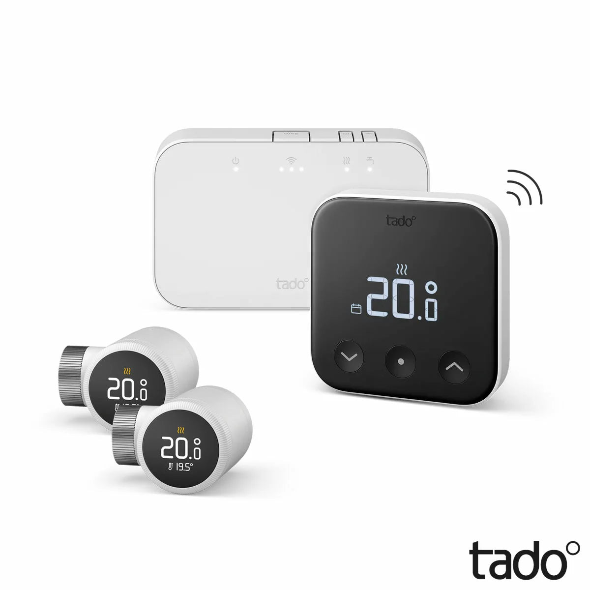 Tado Wireless Smart Thermostat Multi Room Starter Kit & 2x Smart Thermostatic