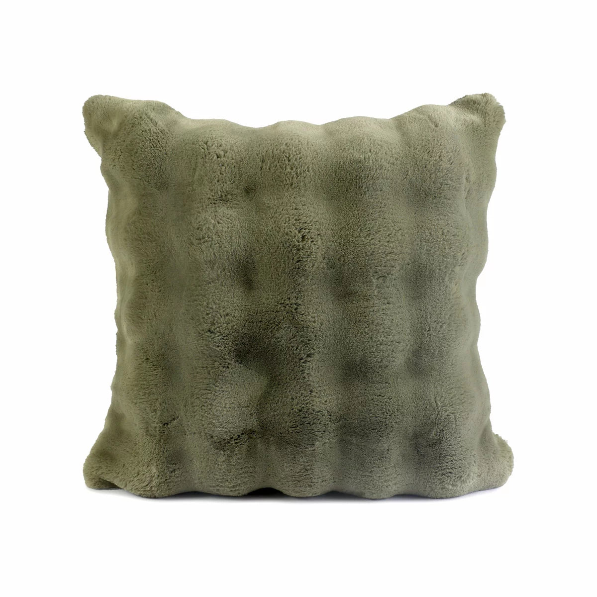 House & Home Faux Fur Bubble Cushion, 50 x 50 cm