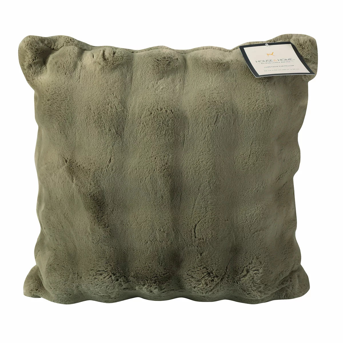 House & Home Faux Fur Bubble Cushion, 50 x 50 cm