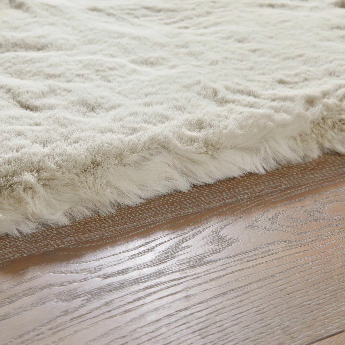 Concept Looms Heavenly Faux Fur Dove Rug, in 3 Sizes