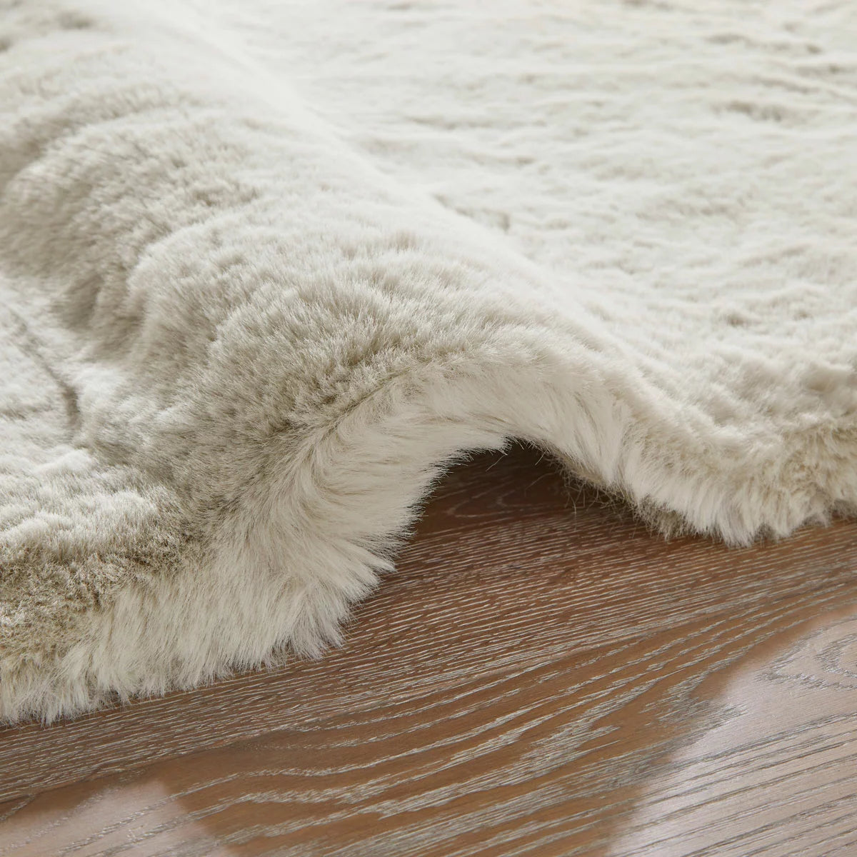 Concept Looms Heavenly Faux Fur Dove Rug, in 3 Sizes