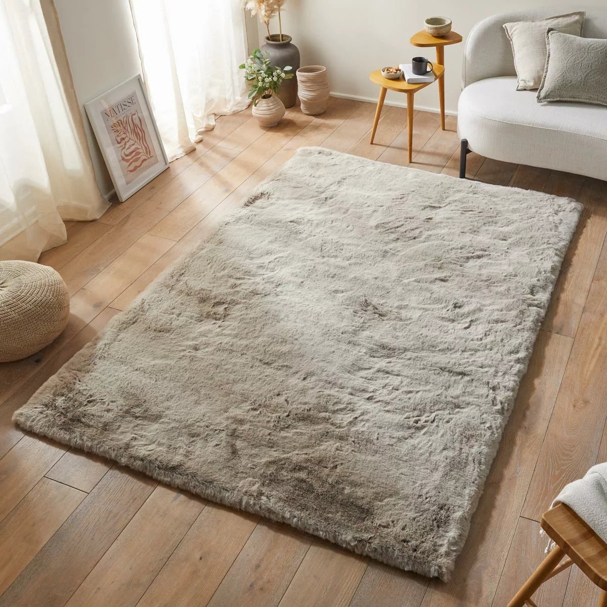 Concept Looms Heavenly Faux Fur Mink Rug, 230 x 300 cm
