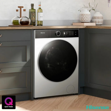 Hisense KitchenFit 5i Series WD5I1045BWQ, 10.5kg / 6kg Washer Dryer, D Rated