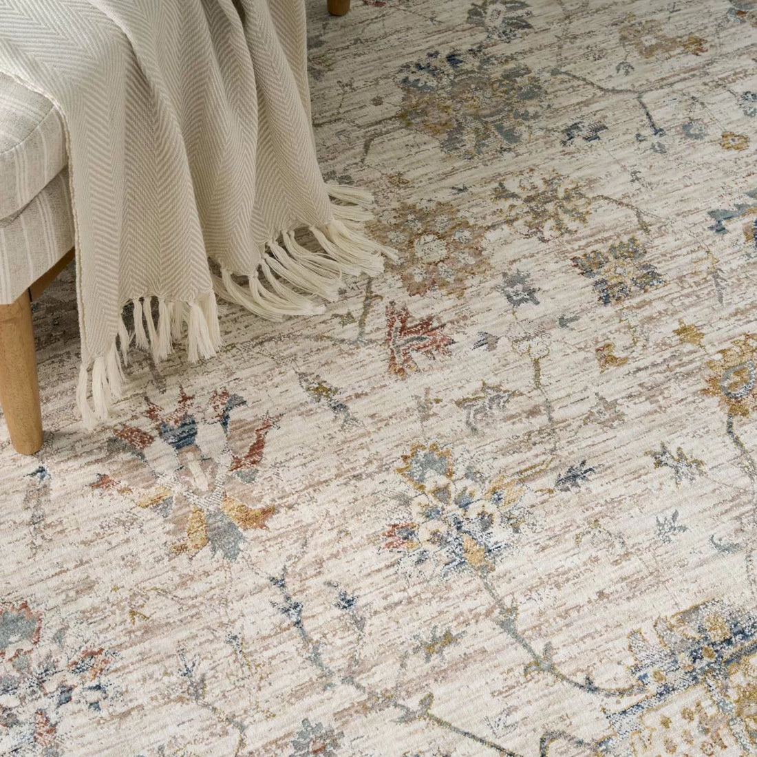 Nourison Antique Fusion Ivory Multi Rug, in 3 Sizes