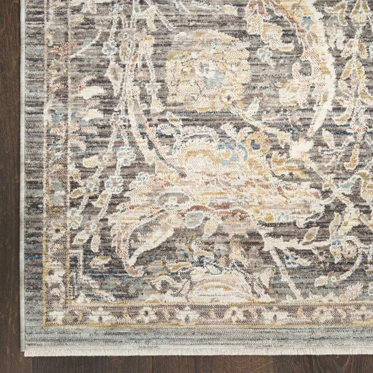 Nourison Antique Fusion Charcoal Multi Rug, in 3 Sizes
