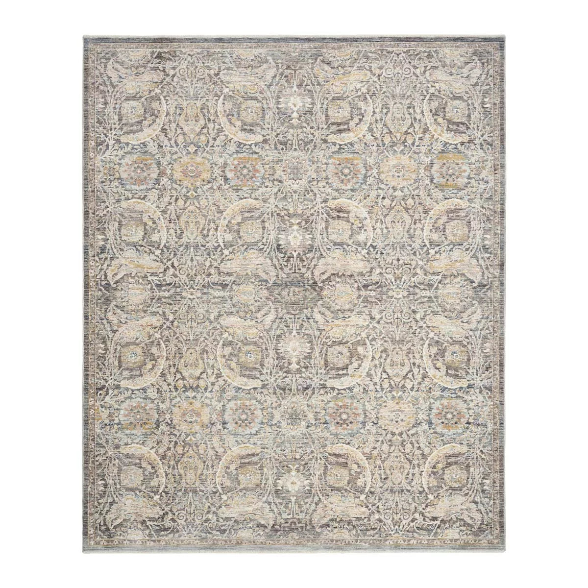 Nourison Antique Fusion Charcoal Multi Rug, in 3 Sizes