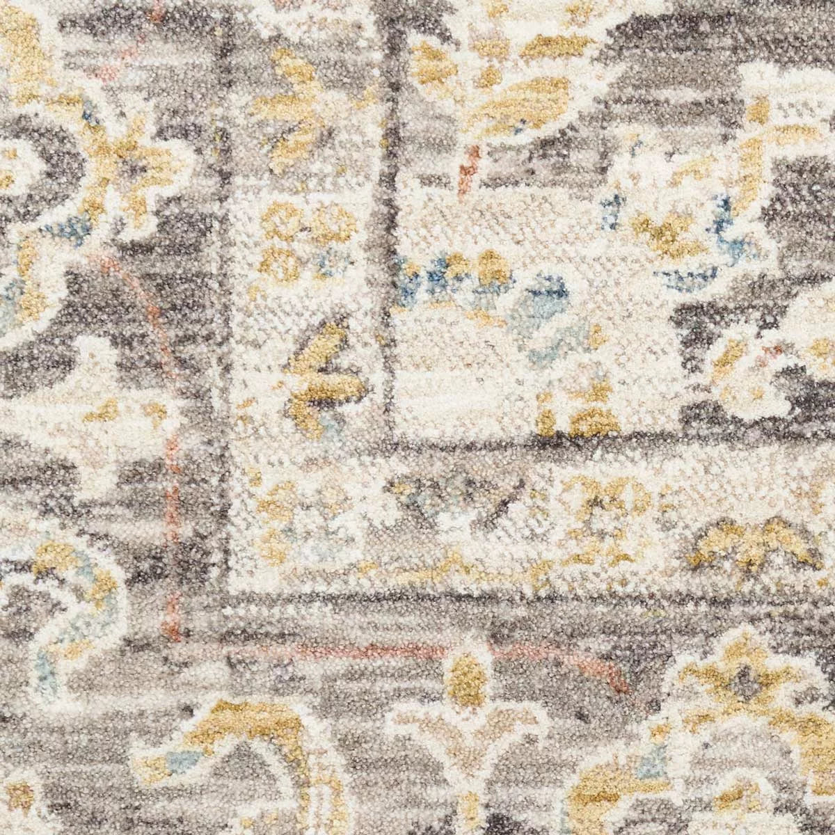 Nourison Antique Fusion Ivory Charcoal Rug, in 3 Sizes