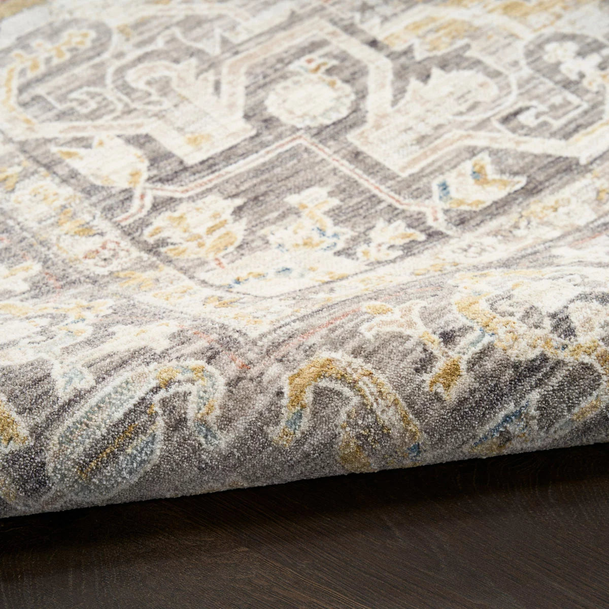 Nourison Antique Fusion Ivory Charcoal Rug, in 3 Sizes