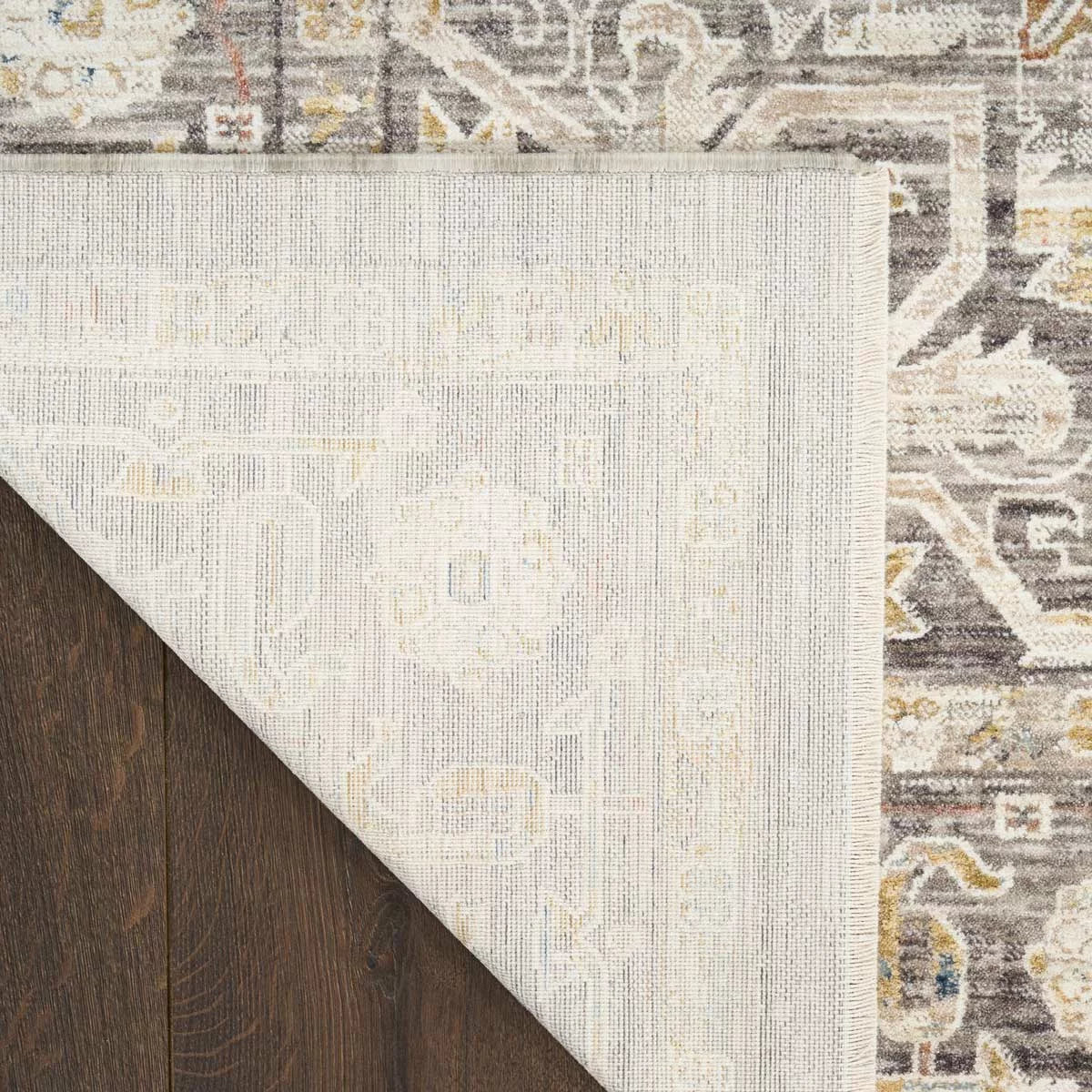 Nourison Antique Fusion Ivory Charcoal Rug, in 3 Sizes