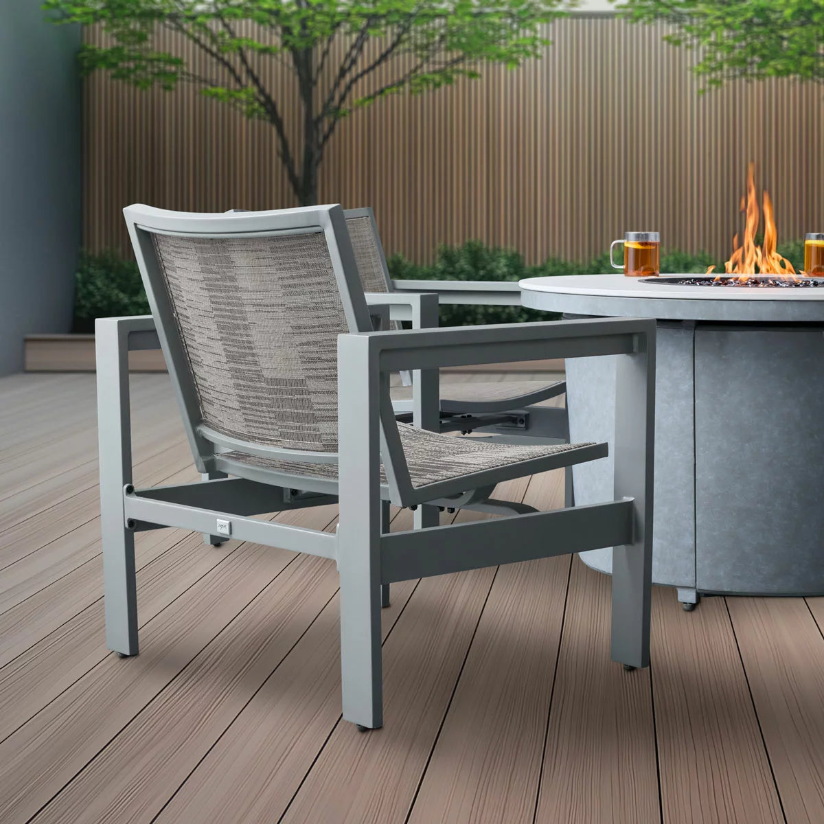 Agio Milo 5 Piece Sling Fire Chat Set + Cover