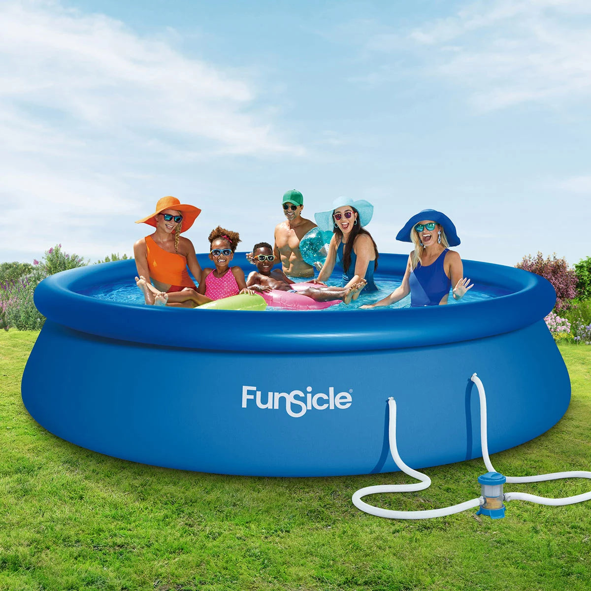 FunSicle 12ft (3.6m) QuickSet Pool with FiltraBoost™ FB400 Cartridge Filter