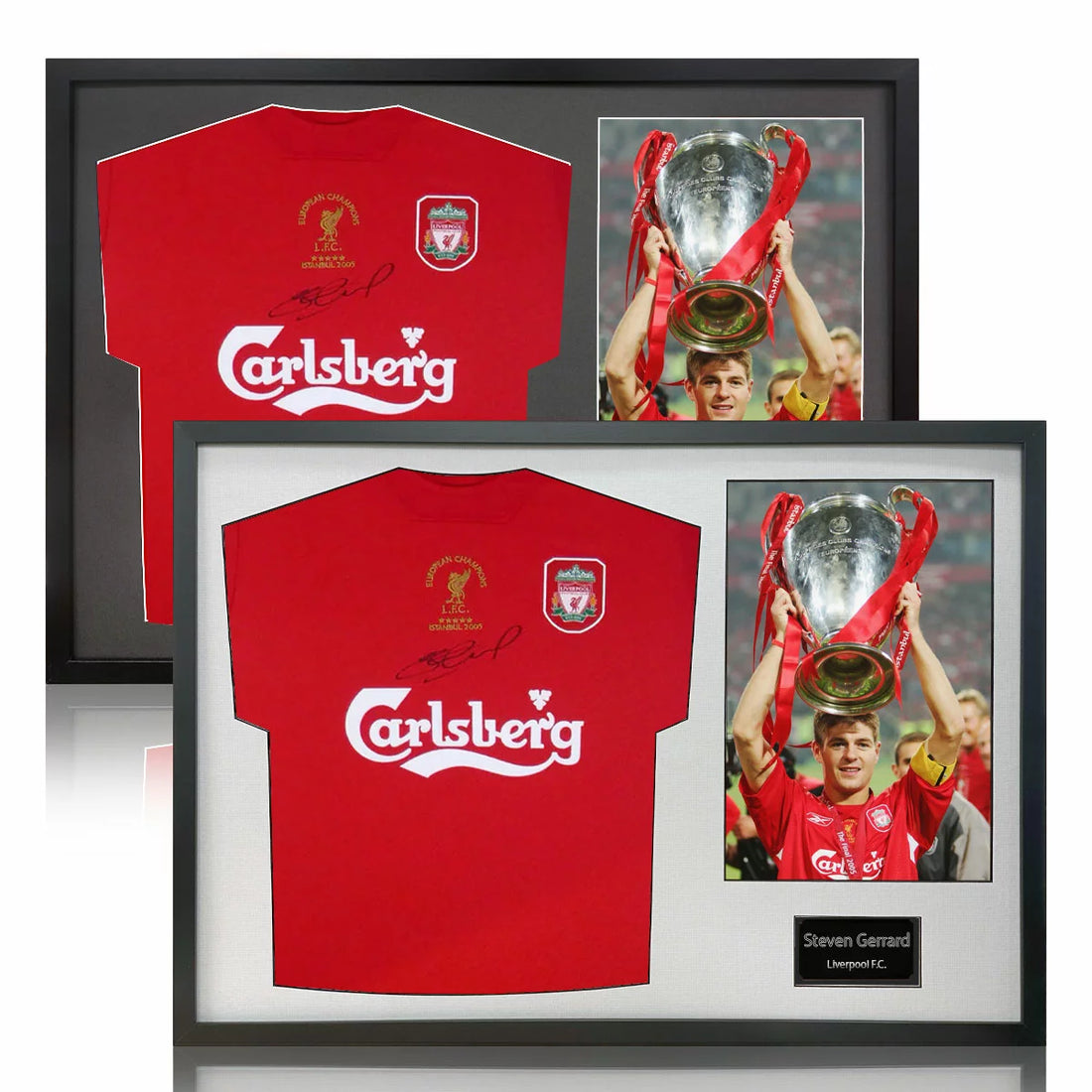 Steven Gerrard Signed Framed Liverpoool Football Shirt including 1 Photo in 2