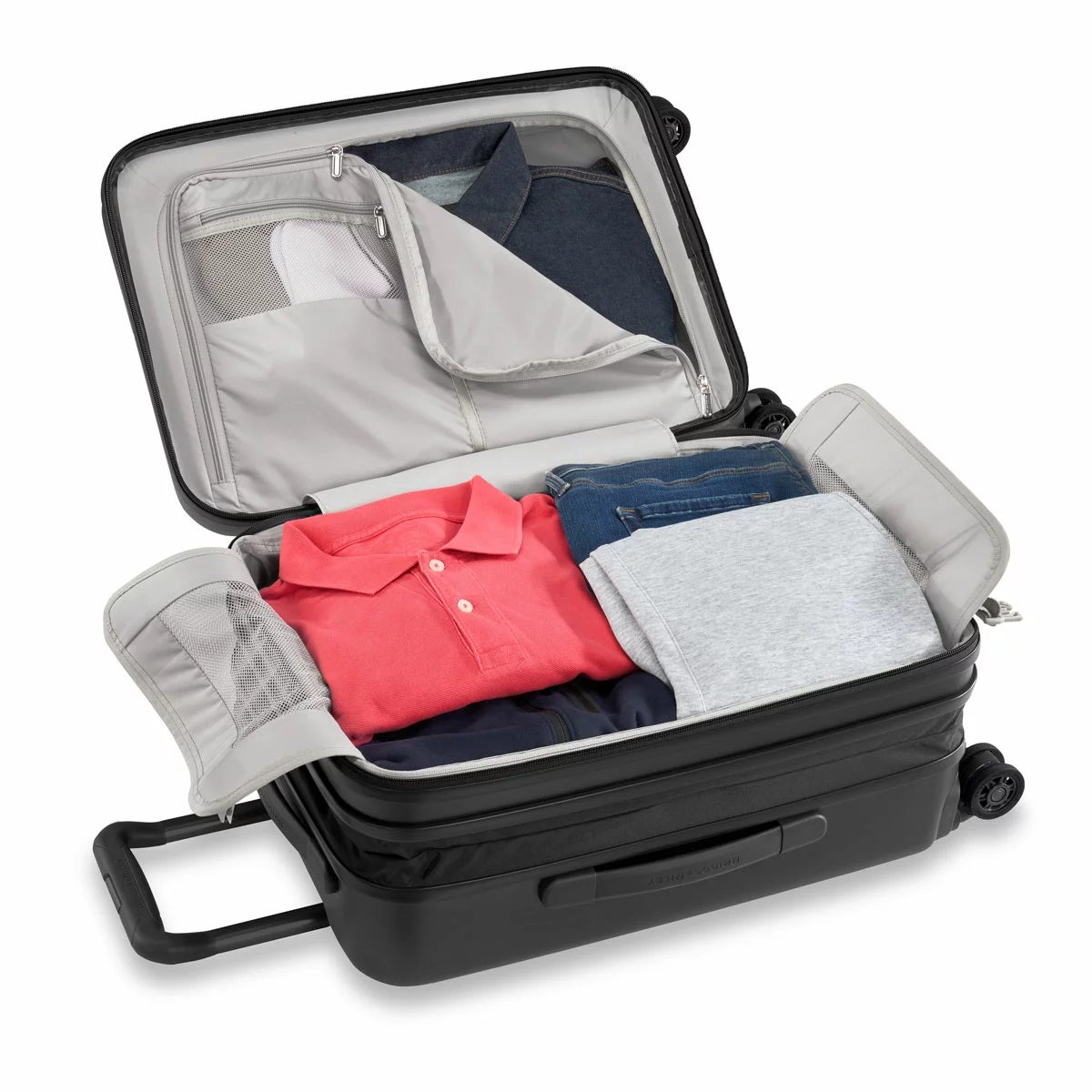 Briggs & Riley Sympatico Domestic Carry-On Expandable Spinner In 2 Navy, view 14