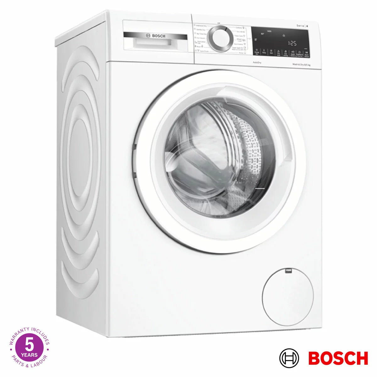 Bosch Series 4 WNA134U8GB 8kg/5kg, 1400rpm, Washer Dryer, E Rated in White