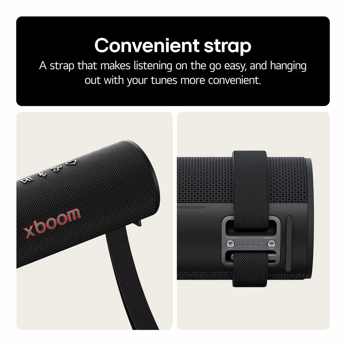 LG XBOOM Grab by will.i.am Portable Bluetooth Speaker