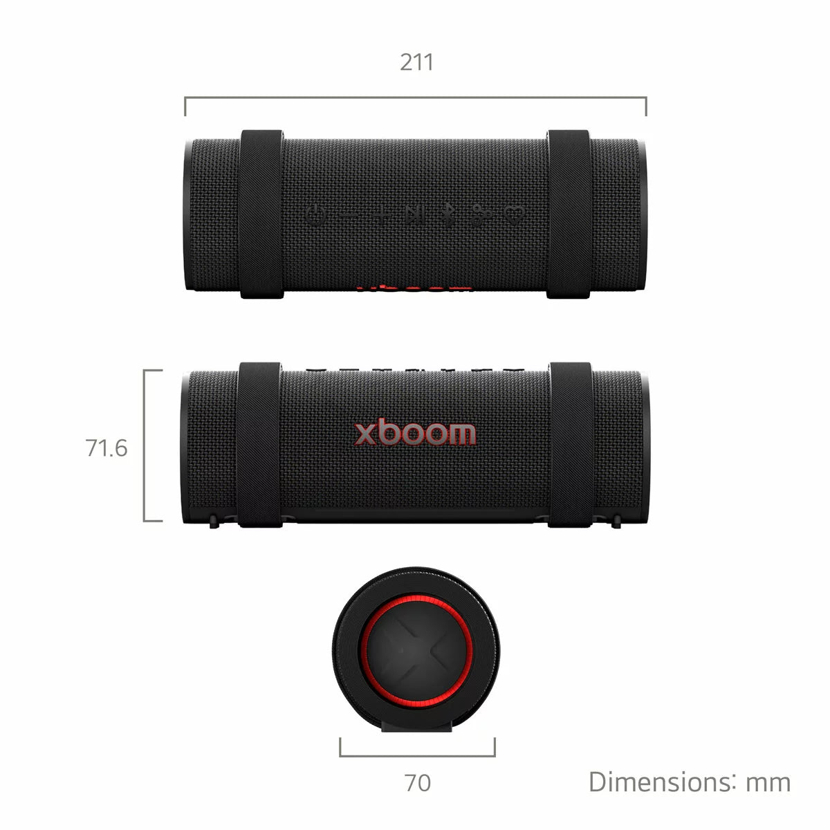LG XBOOM Grab by will.i.am Portable Bluetooth Speaker