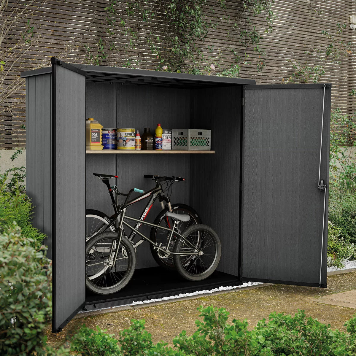 Keter Cortina 6ft 4" x 6ft 1" (1.9 x 0.7m) 3, 000 Litre Vertical Storage Shed
