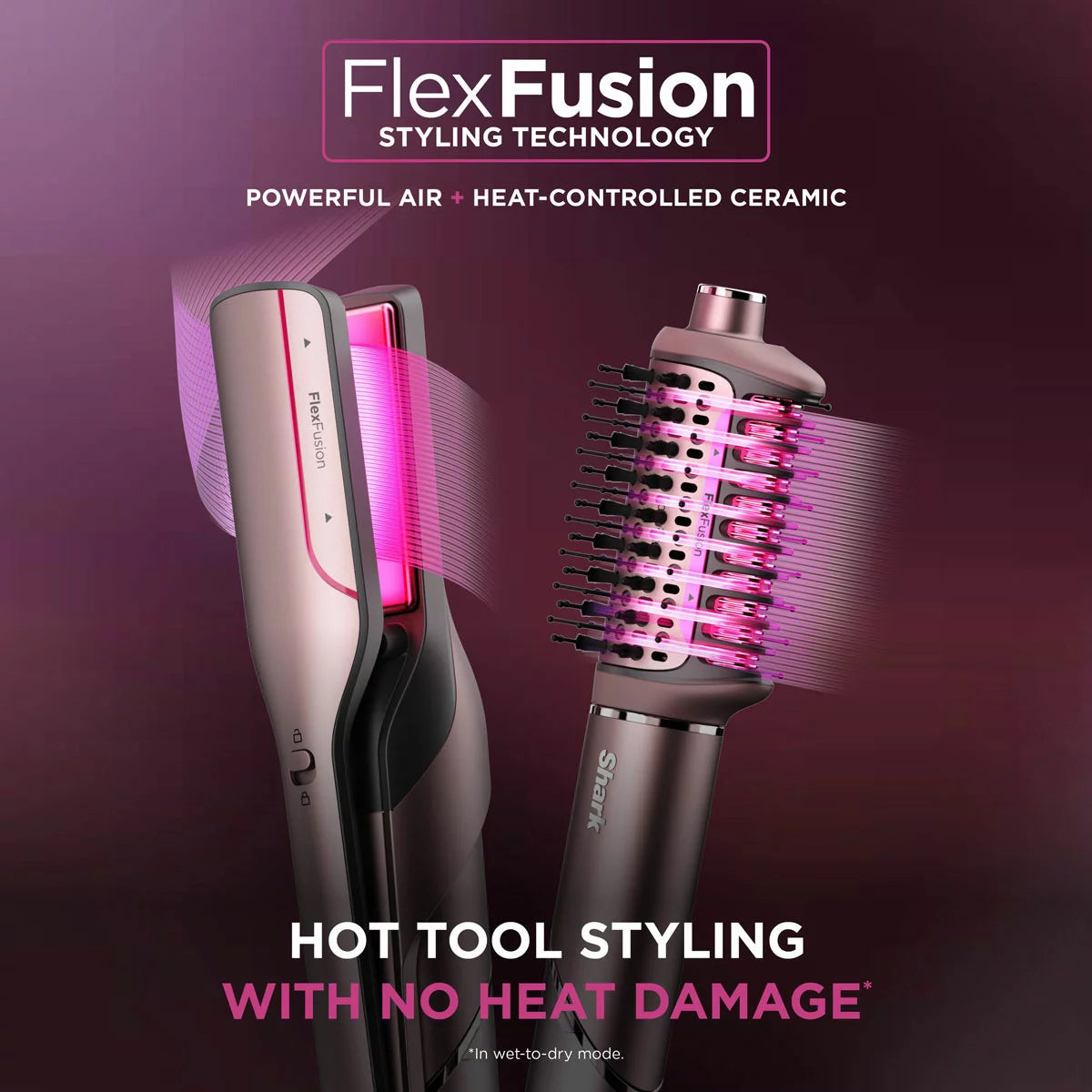 Shark FlexFusion Straight 4-in-1 Air Styler & Dryer & Ceramic Straightener
