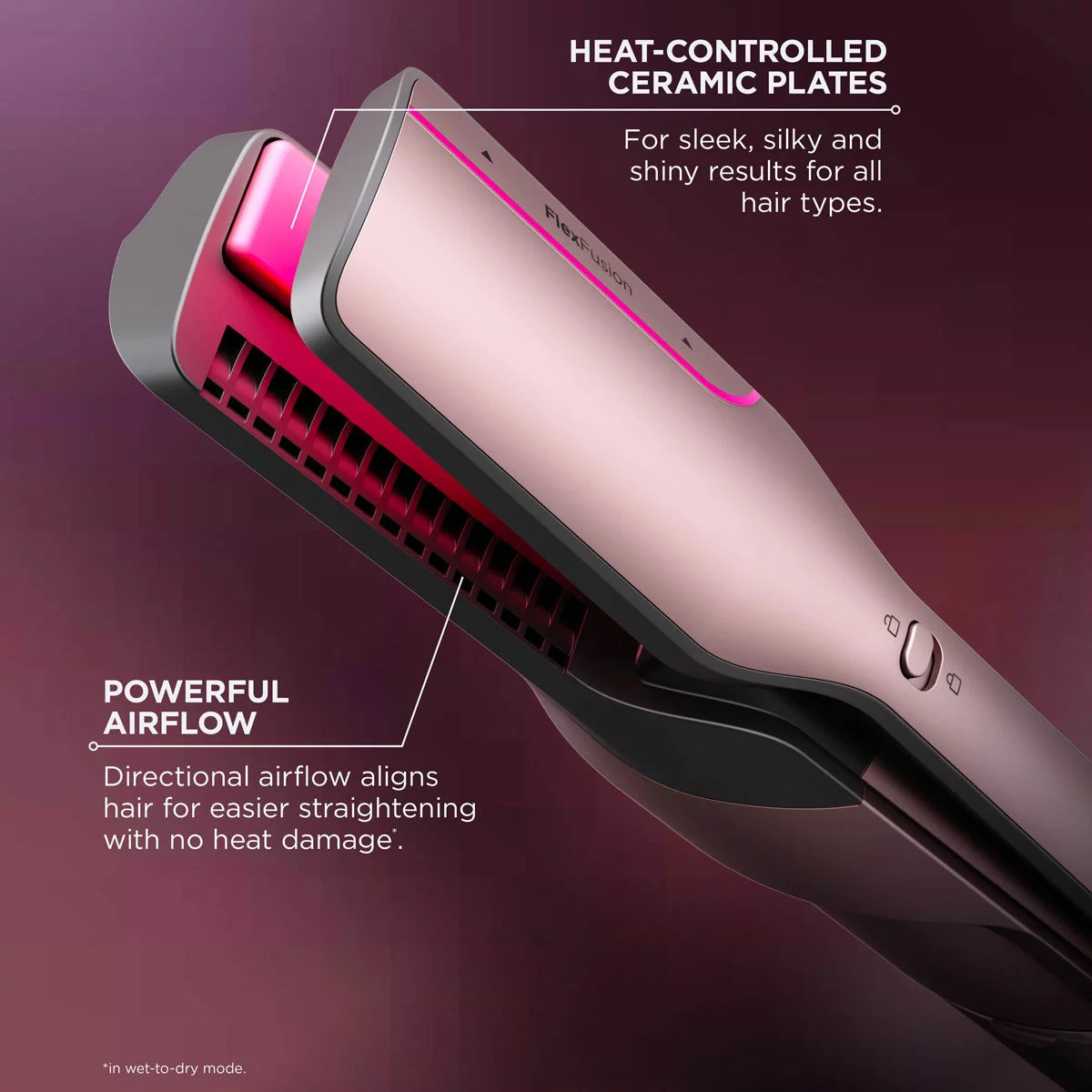 Shark FlexFusion Straight 4-in-1 Air Styler & Dryer & Ceramic Straightener