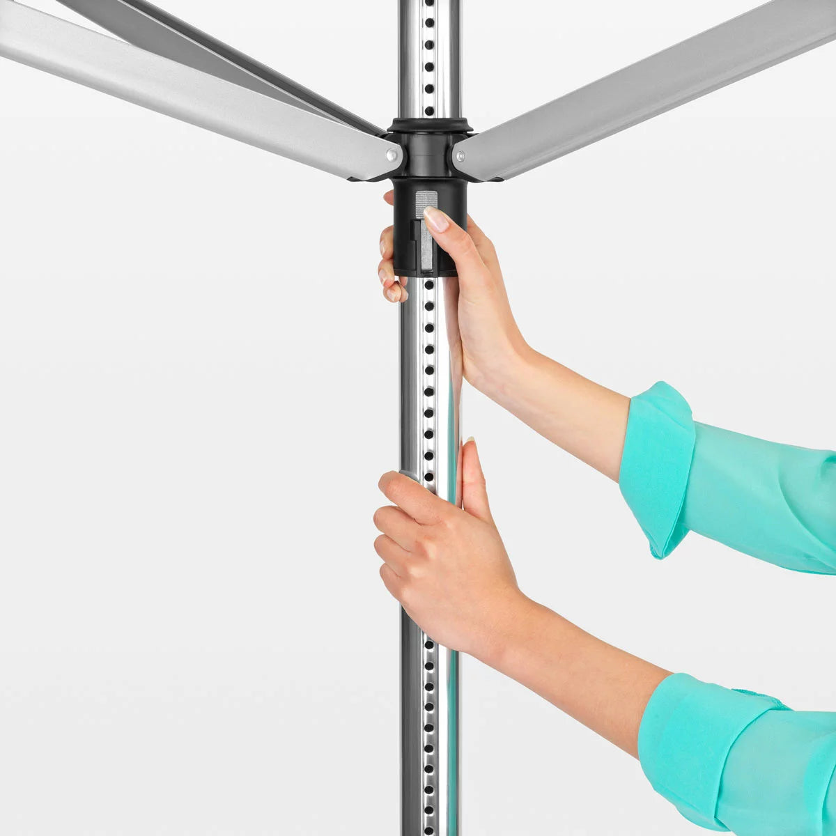 Brabantia Lift-O-Matic 50m Rotary Airer 50m With Ground Spike + Cover