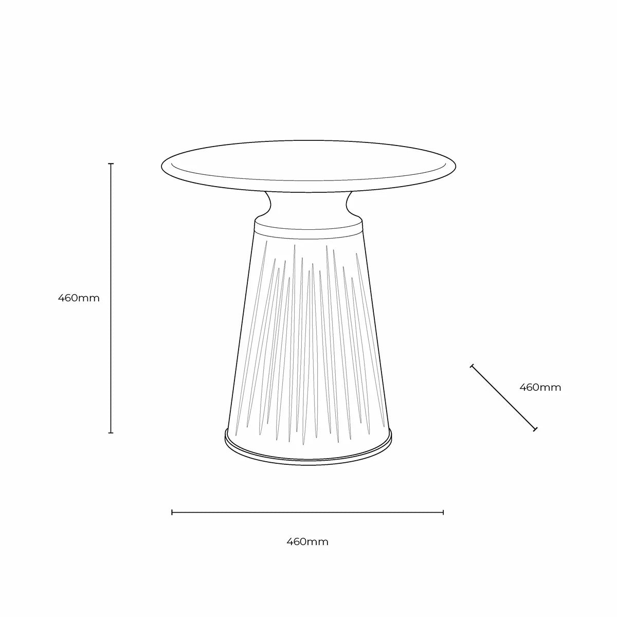 Gallery Seville Blue Side Table