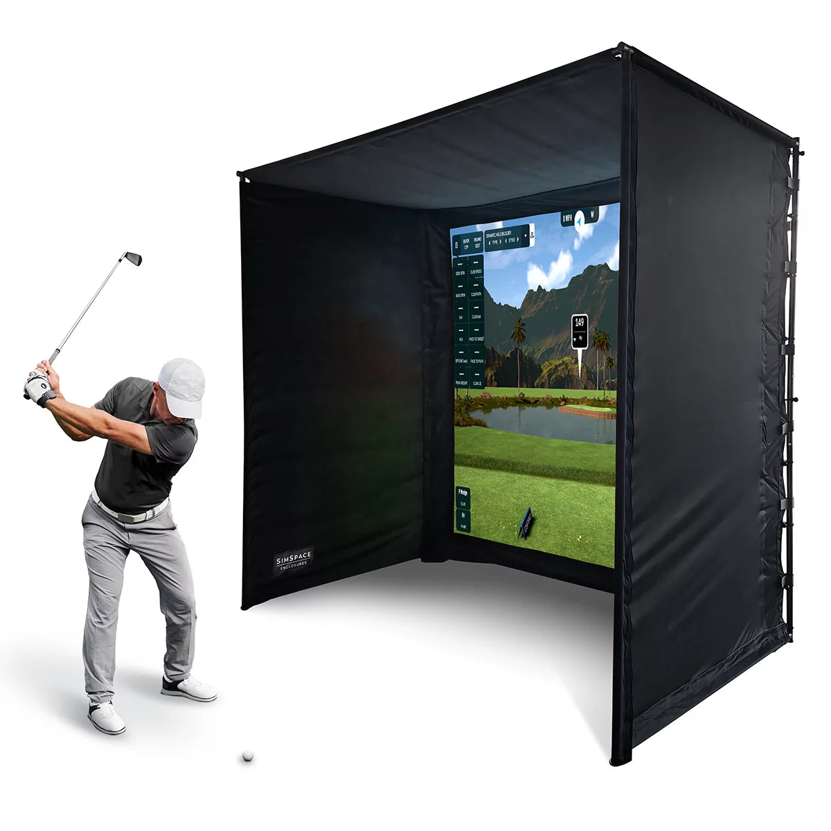 SimSpace Golf Enclosure Ultra Bright Bundle in 5 Sizes