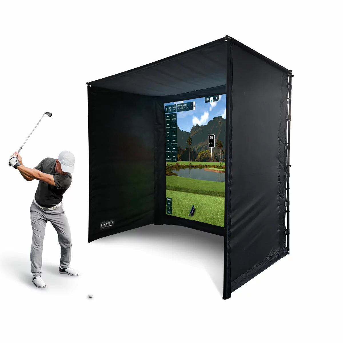 SimSpace Golf Enclosure Ultra Bright Bundle in 5 Sizes