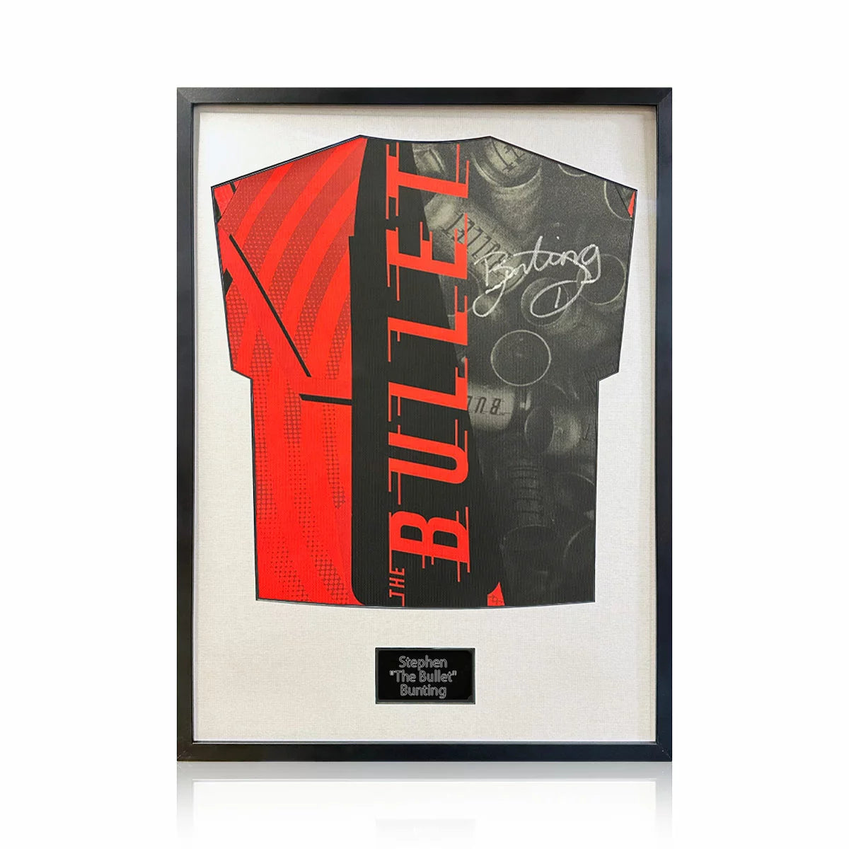 Stephen Bunting Signed Framed Darts Shirt in 2 Options: White or Black