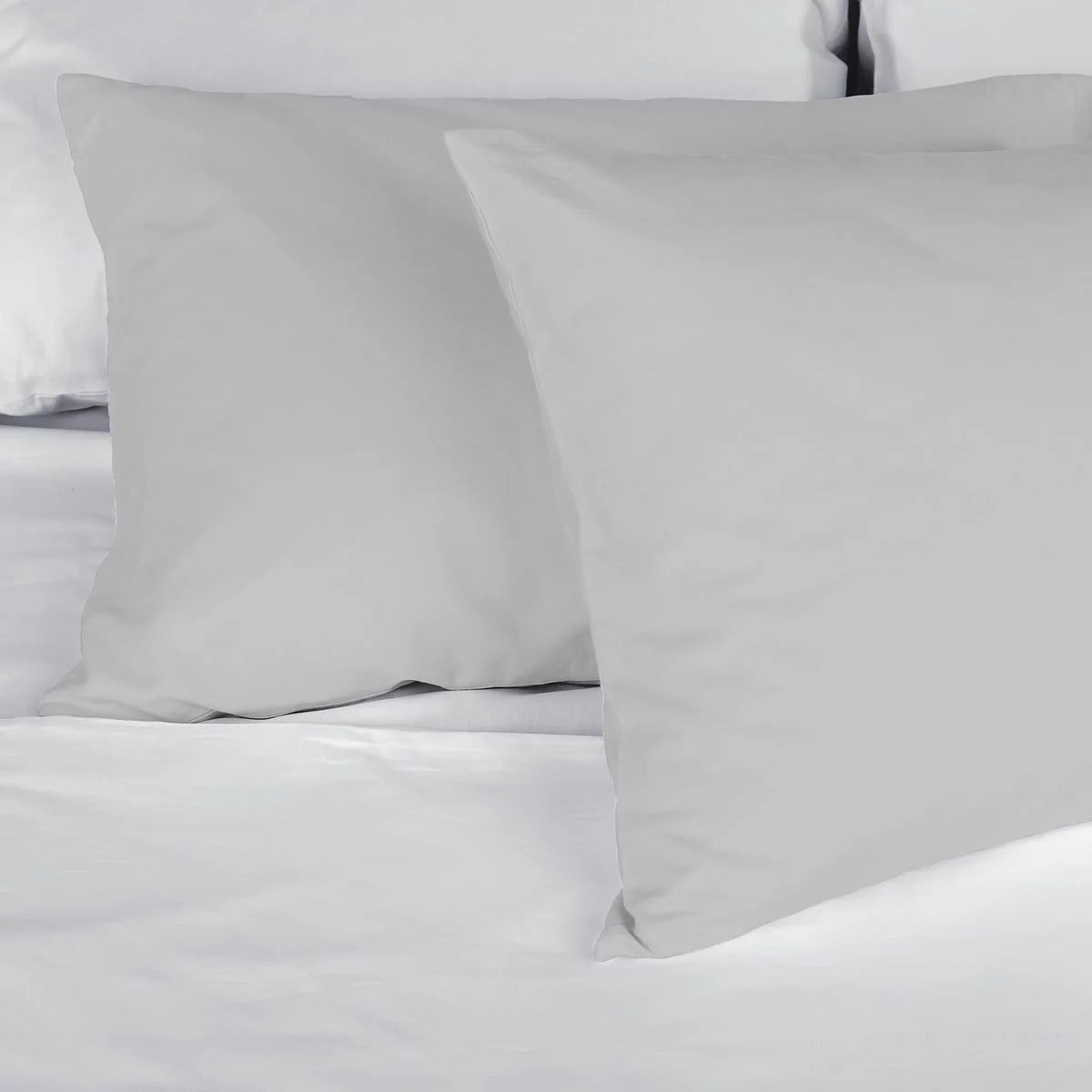 Purity Home 400 Thread Count Cotton Grey Duvet Cover Set in 4 Sizes