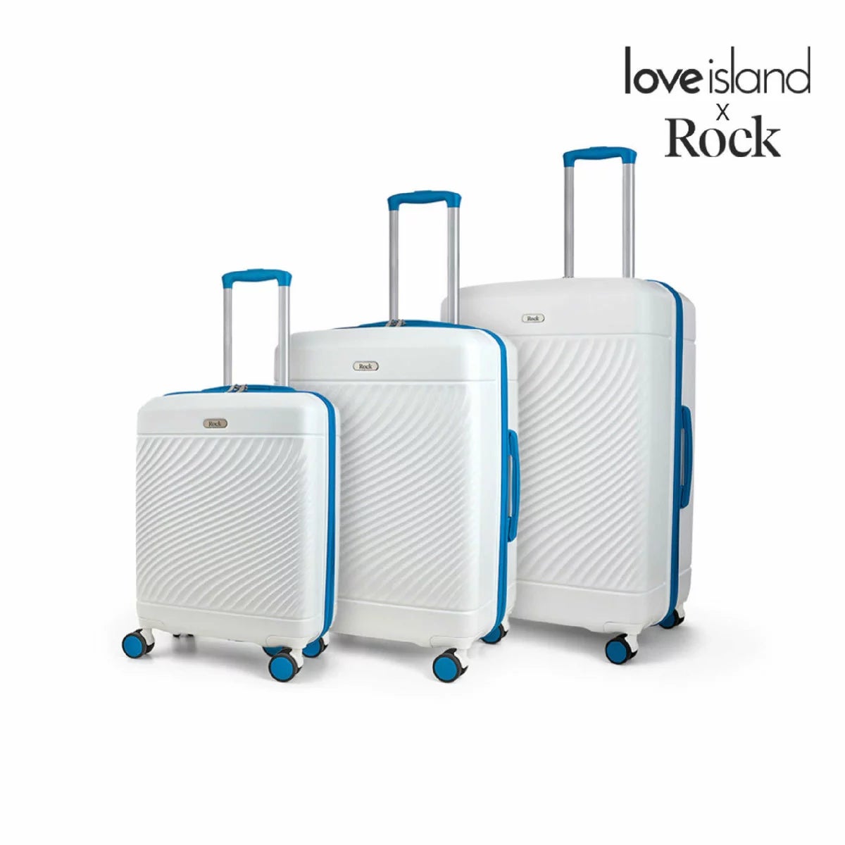 Rock Love Island 3 Piece Hardside Luggage Set, view 11
