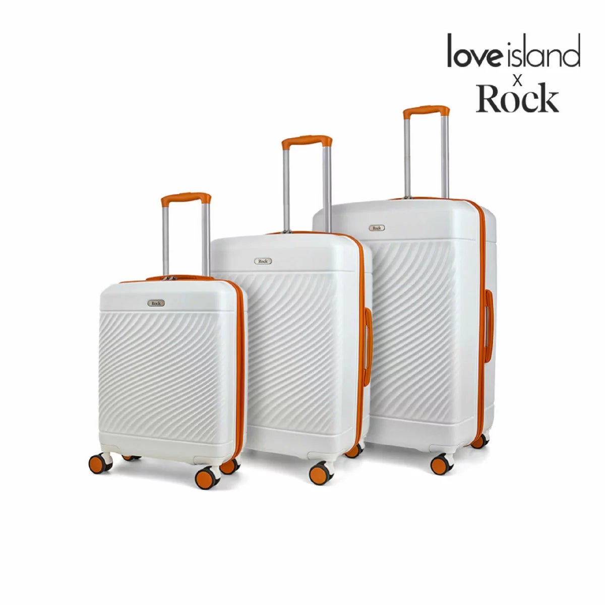 Rock Love Island 3 Piece Hardside Luggage Set, view 6