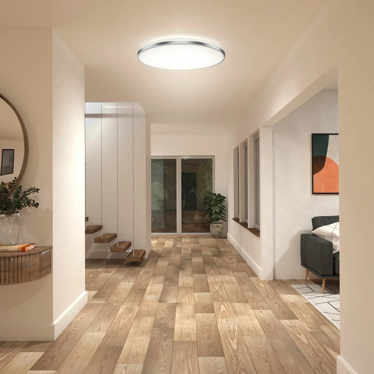 Artika Europa 21" (53cm) Flush Mount Ceiling Light with Remote Control