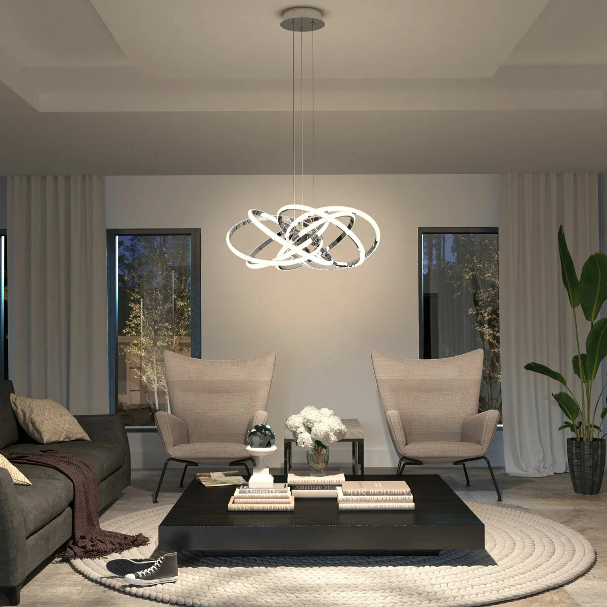 Artika Maelstrom Pendant LED Light in Chrome