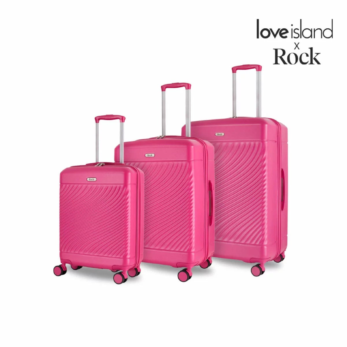 Rock Love Island 3 Piece Hardside Luggage Set, view 16