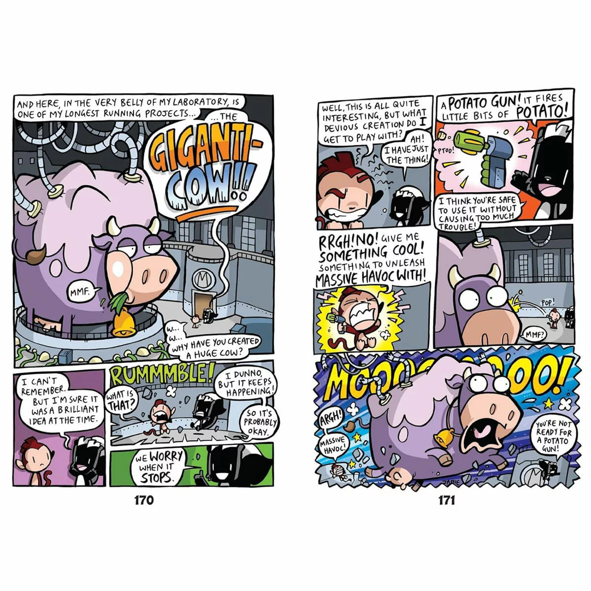 Bunny vs Monkey Paperback x4 Book Collection