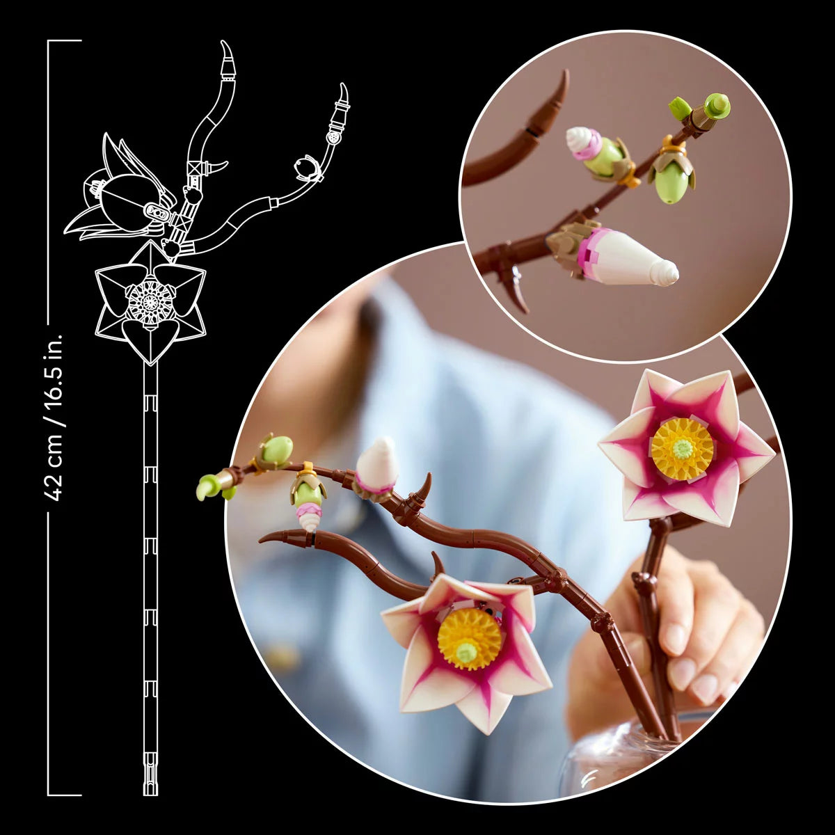LEGO Botanicals Magnolia Branches - Model 11510 (18+ Years)