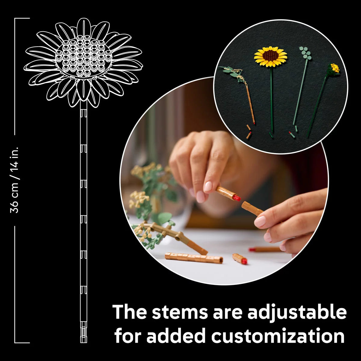 LEGO Botanicals Sunflower Bouquet - Model 11502 (18+ Years)