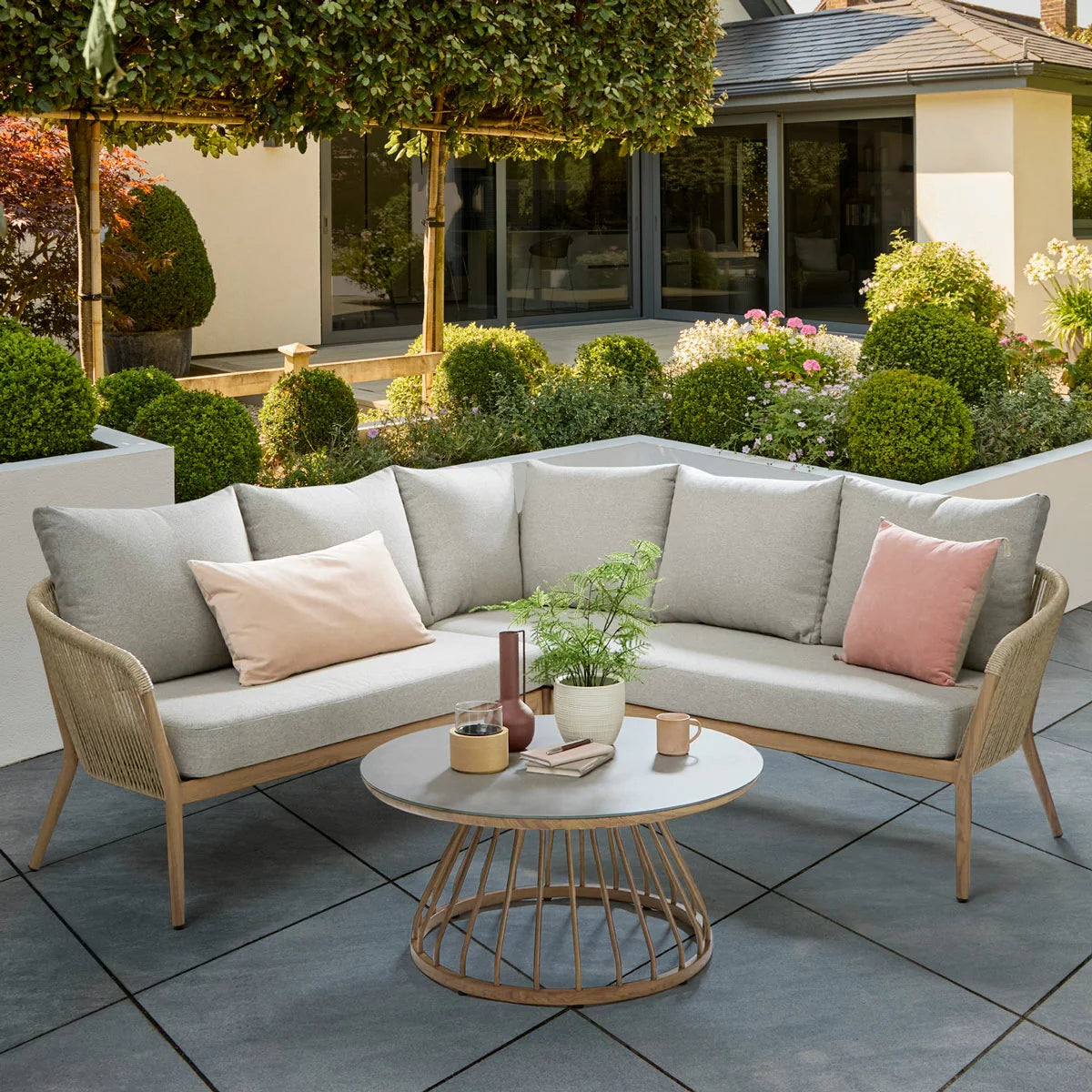Kettler Messina Rope Corner Patio Set with Coffee Table