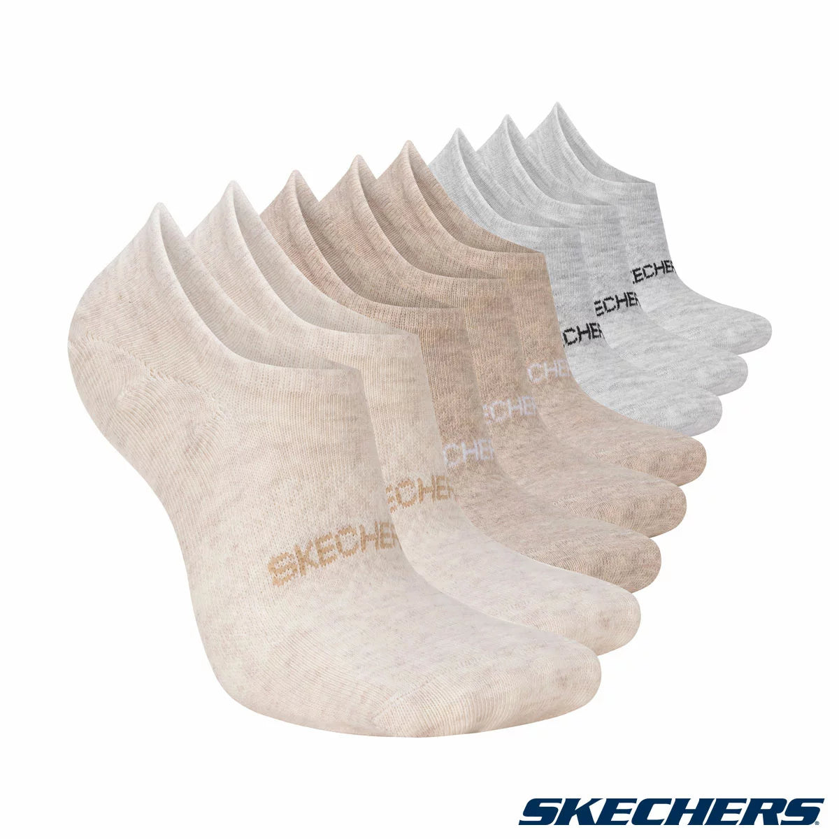 Skechers Ladies No Show Sock 8 Pack