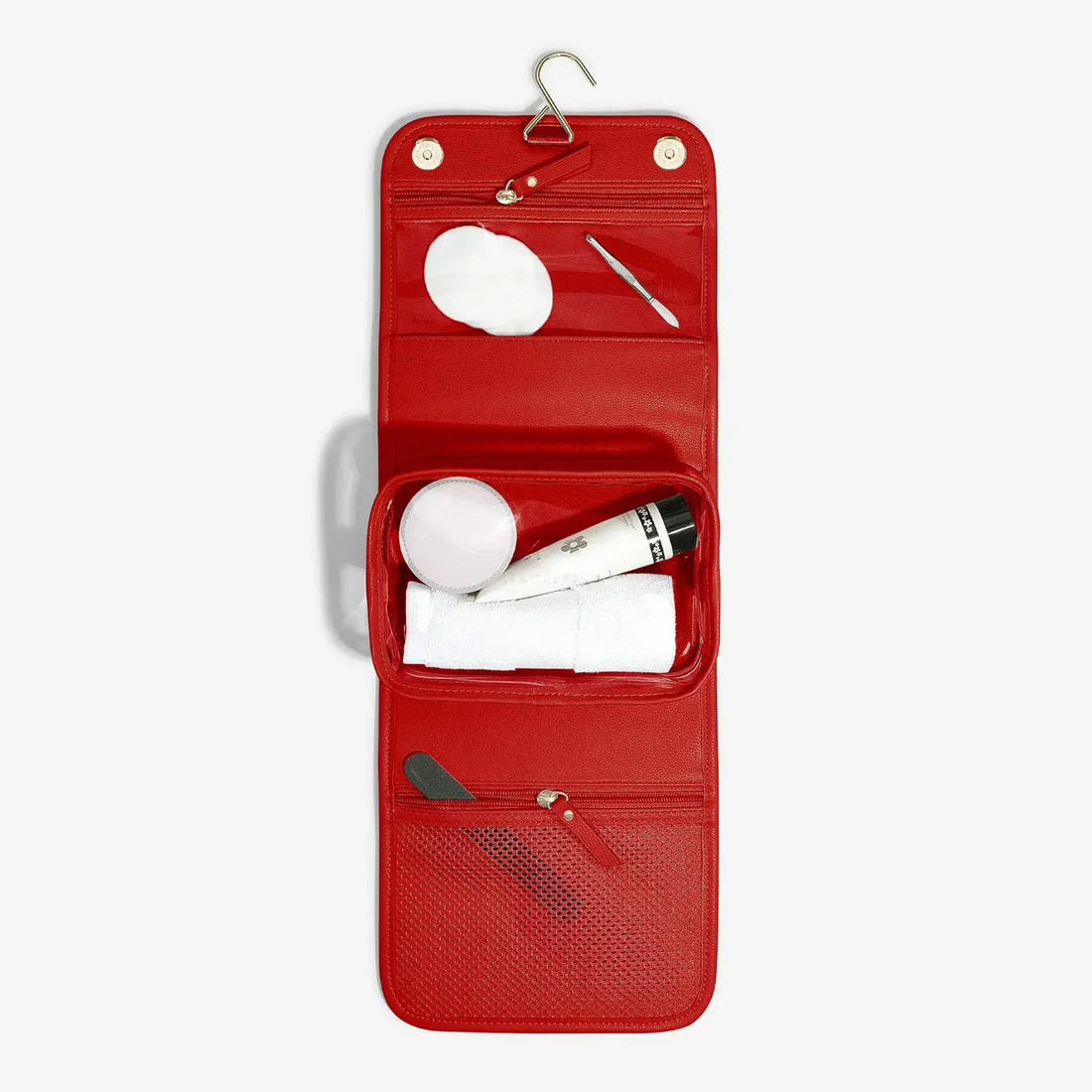 Stackers Small Hanging Washbag In Red
