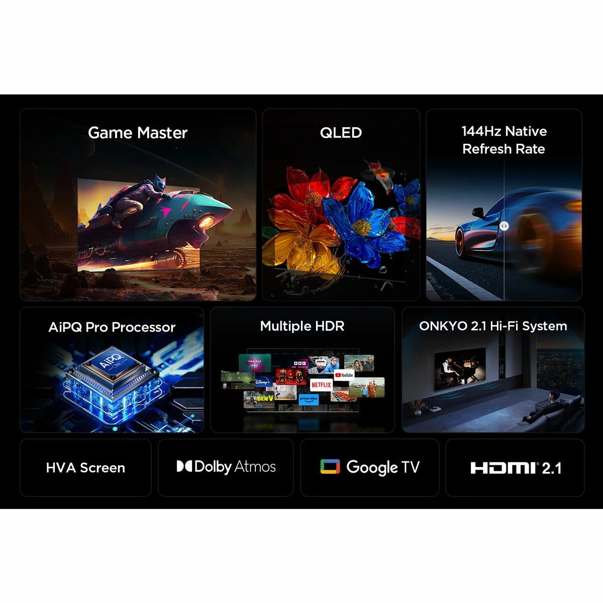 TCL 85P8K-UK 85 Inch QLED Smart TV