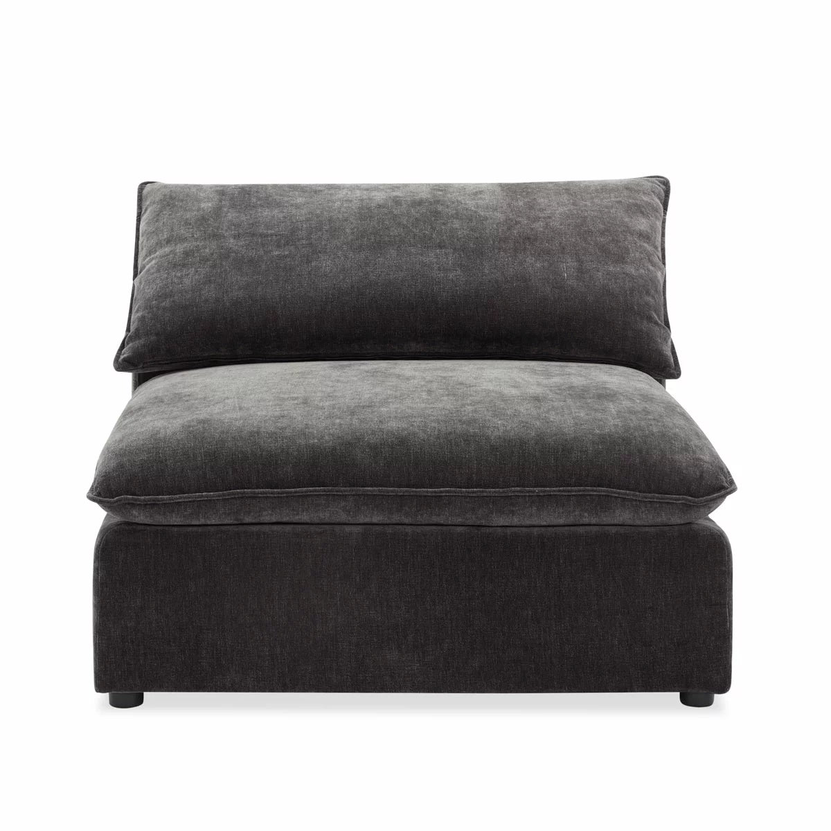Aiden & Ivy Sereen Dark Grey Fabric Armless Chair