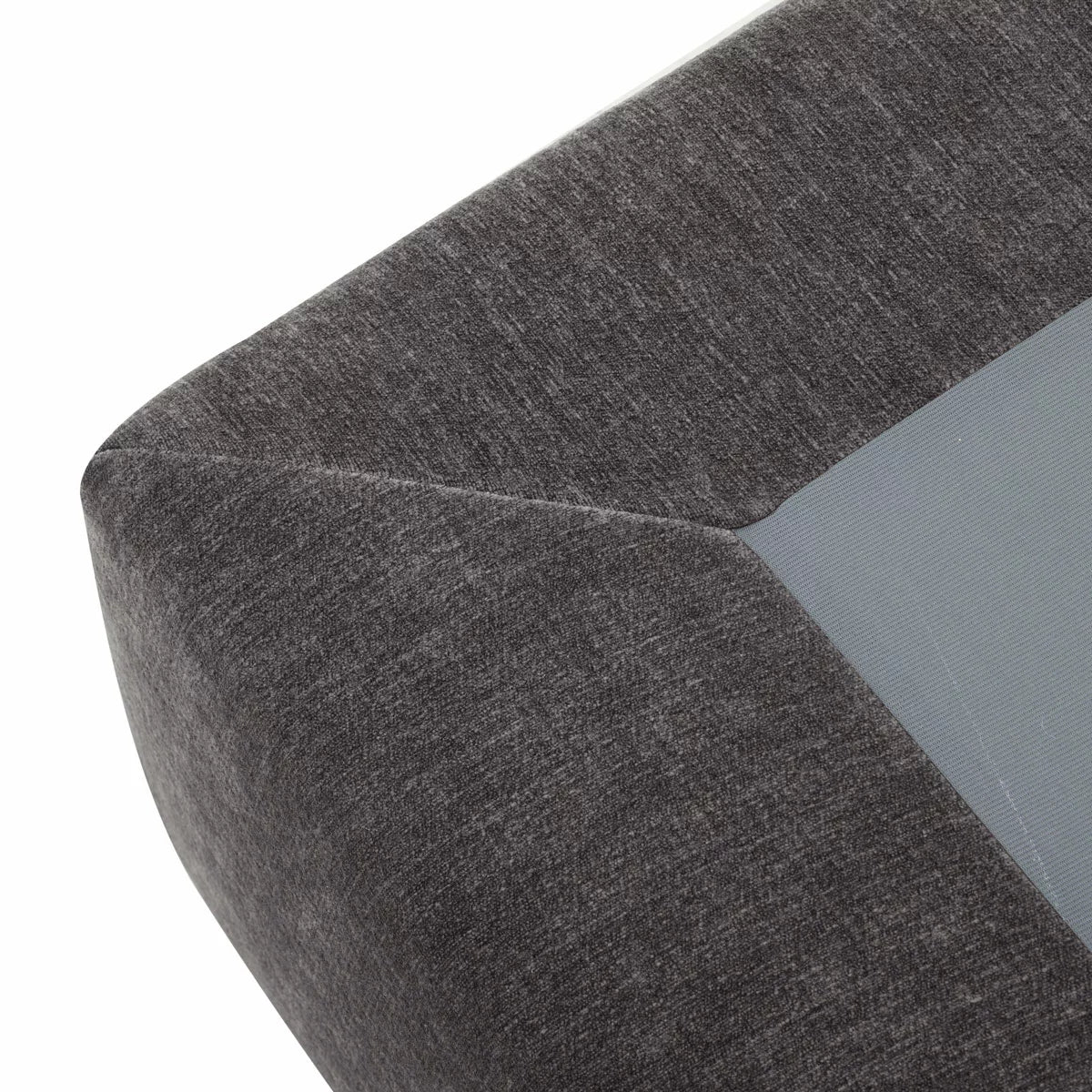 Aiden & Ivy Sereen Dark Grey Fabric Ottoman