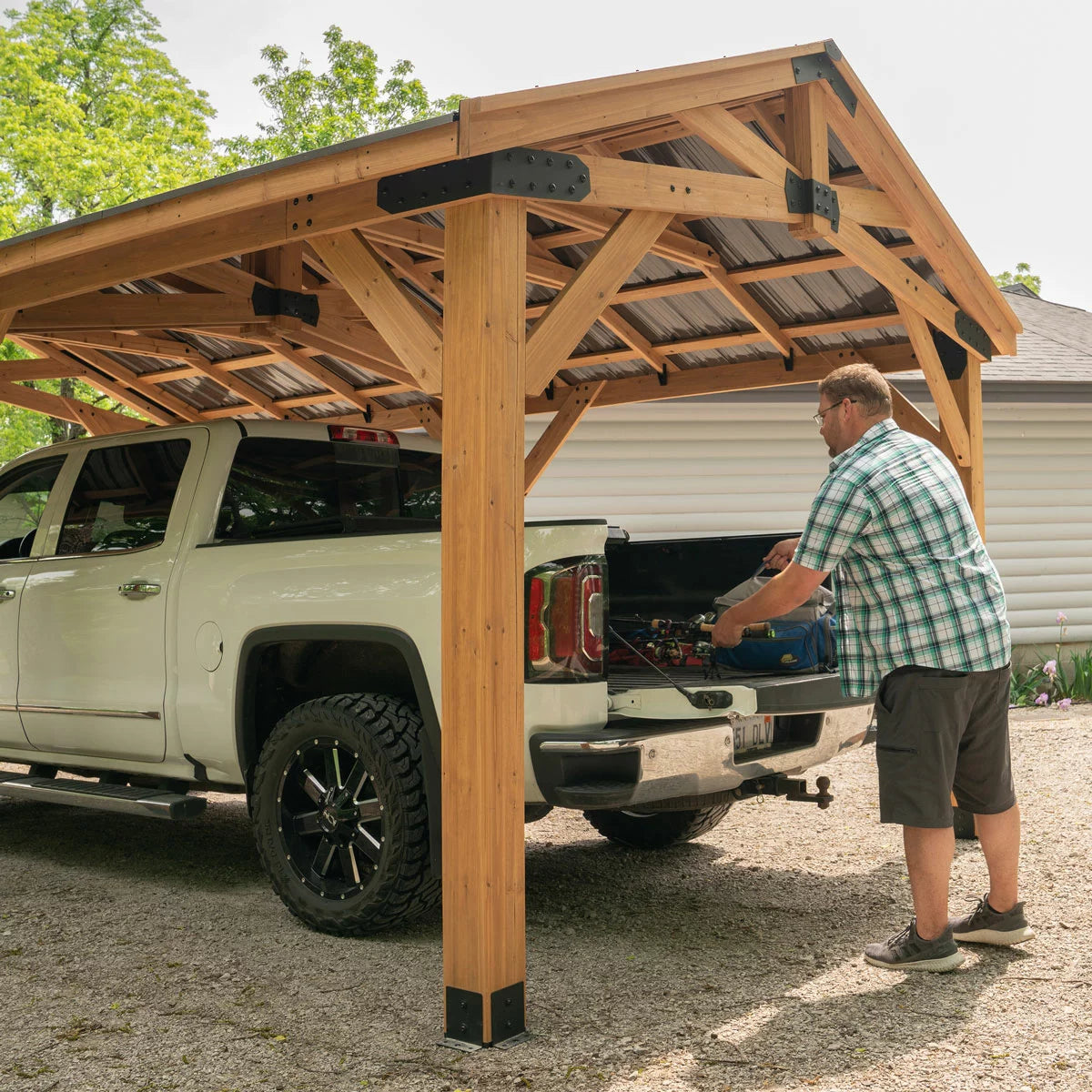 Backyard Discovery Norwood 20ft x 12ft (6.1 x 3.7m) Wooden Gazebo