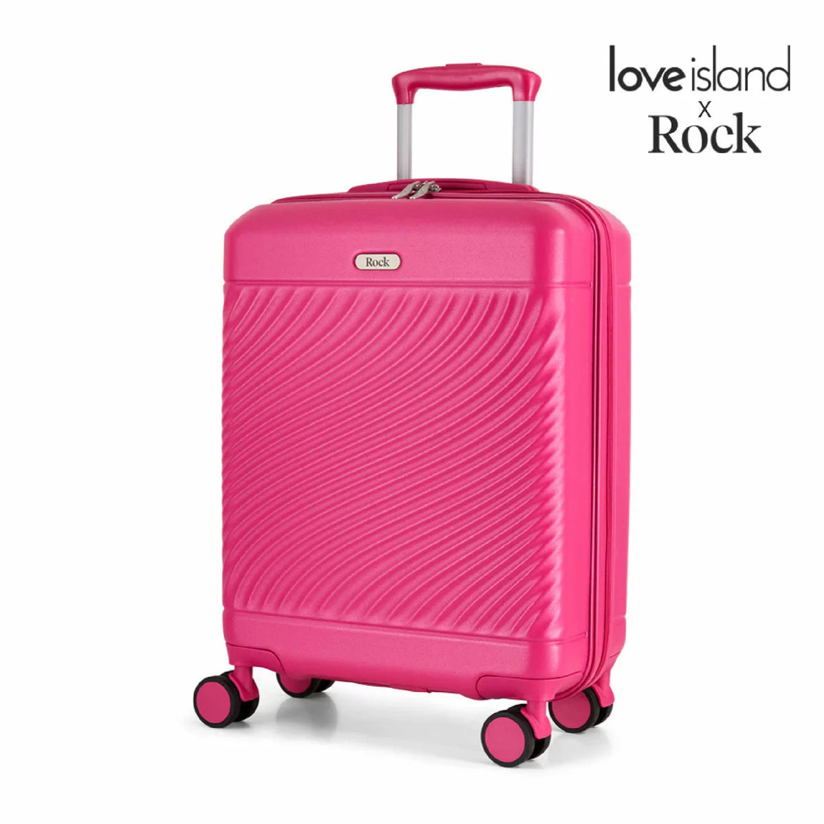 Rock Love Island Hardside Cabin Suitcase in Pink