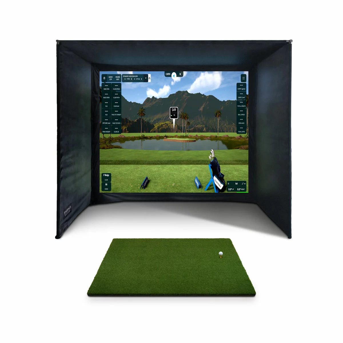SimSpace Golf Enclosure Ultra Bright Bundle (3m x 2.5m x 1.5m)