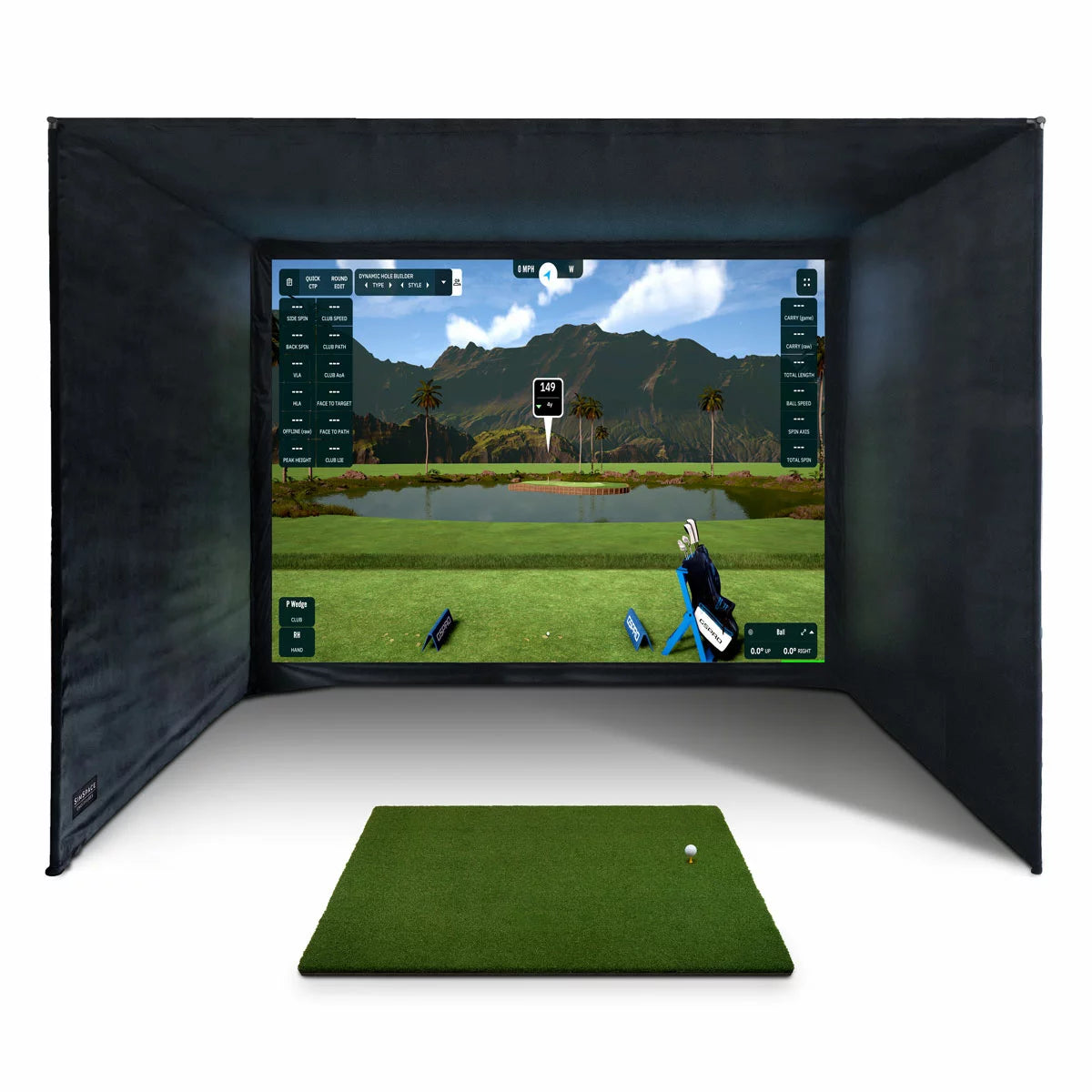SimSpace Golf Enclosure Ultra Bright Bundle (4m x 3m x 3m)