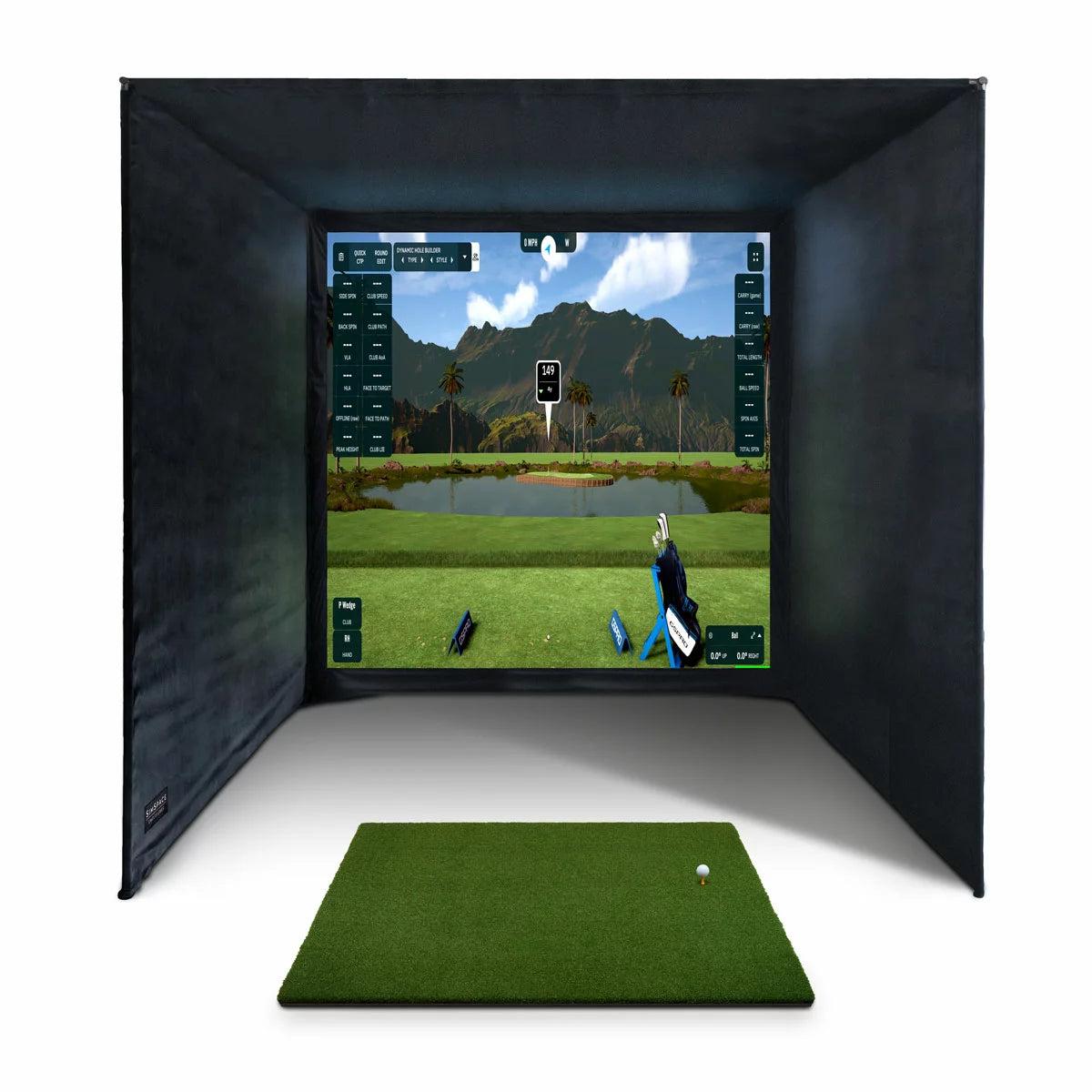 SimSpace Golf Enclosure Ultra Bright Bundle (3m x 3m x 3m)
