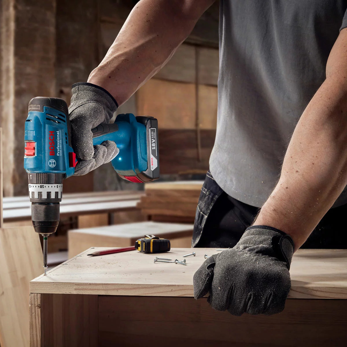 Bosch Professional 18V Power and Hand Tool Kit Including 3 x 4.0Ah Batteries